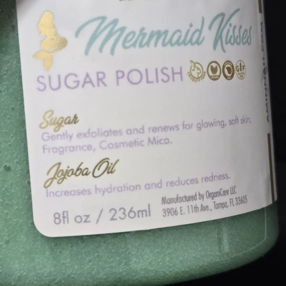 NEW AMNH Mermaid Kisses Sugar Polish Body Scrub‎ Exfoliant Full Size 8oz